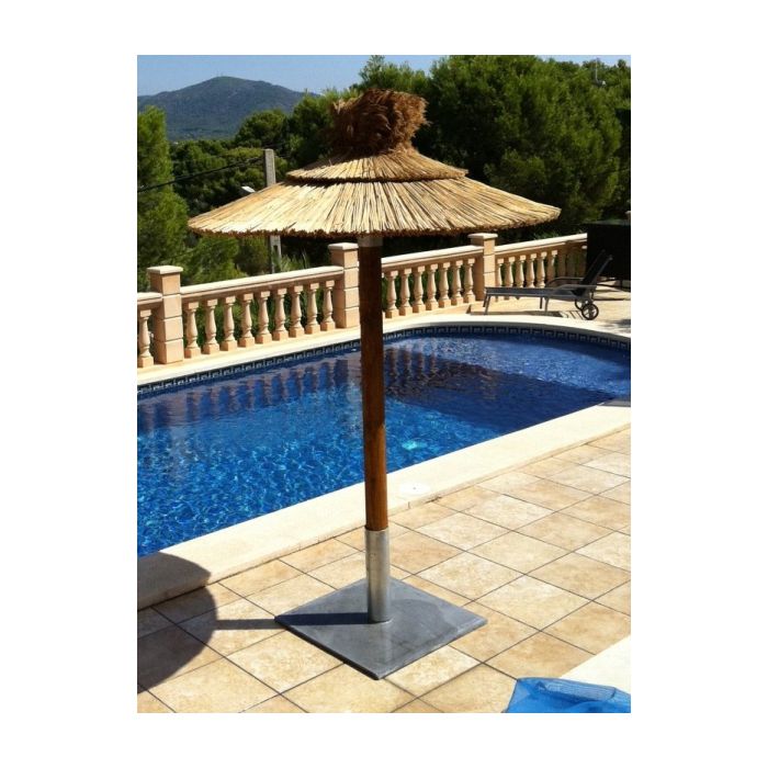 Zubehör Strohschirm schwere Bodenplatte (Stahl unbehandelt)