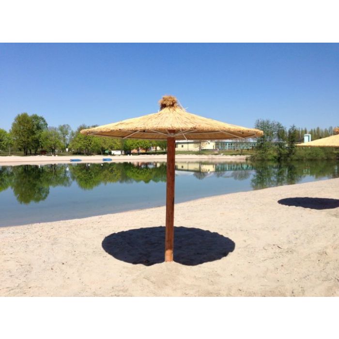 Strohschirm Santanyi – 250 cm Durchmesser  ohne Pfosten